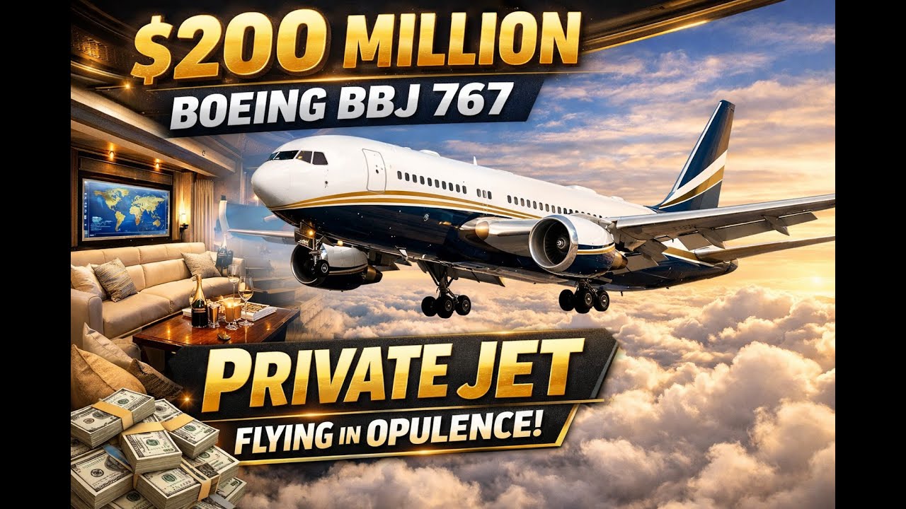 $200 Million Private Jet ✈️ Inside World’s Most Luxurious Boeing BBJ 767