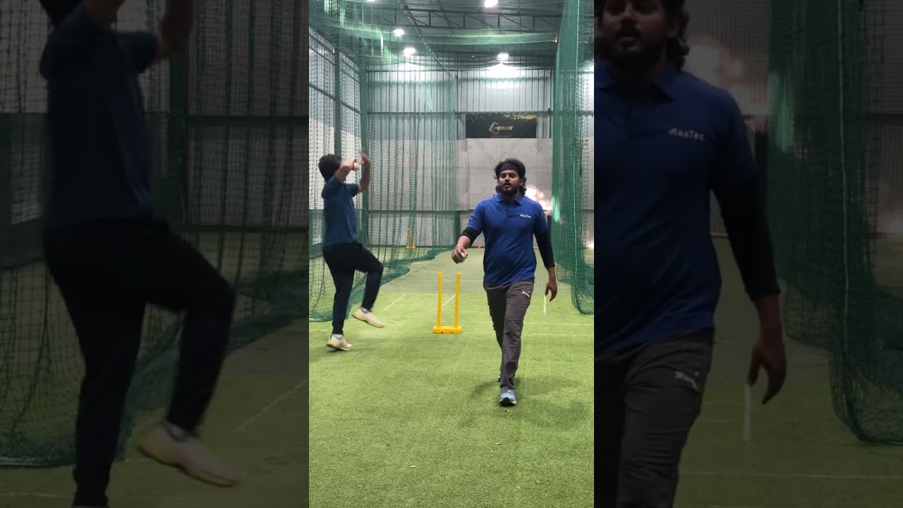 Cricket net practice on 6th Feb
