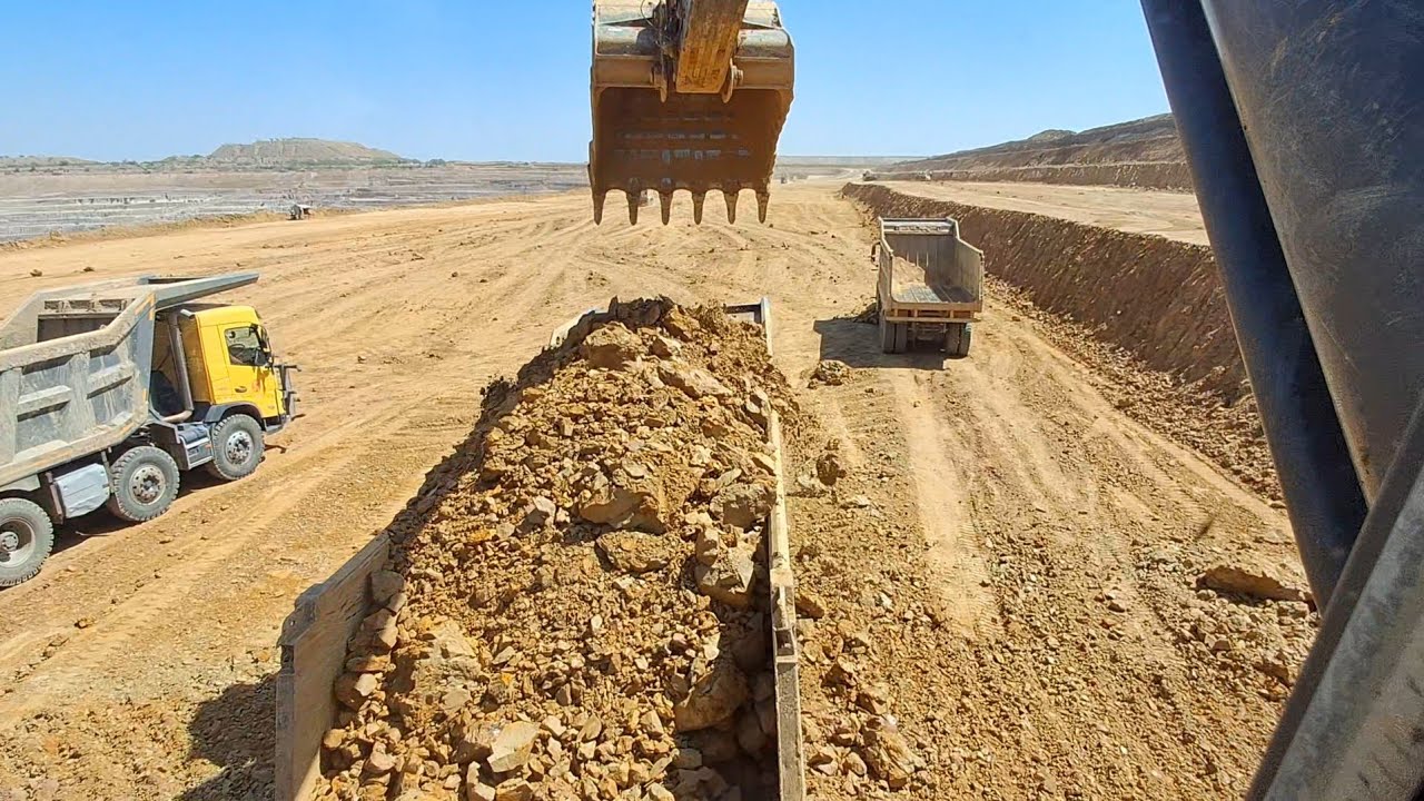#video Ec480Dl Volvo backhoe jcb digging Tasmishan Ishar full loading soil loading materiyal luj 