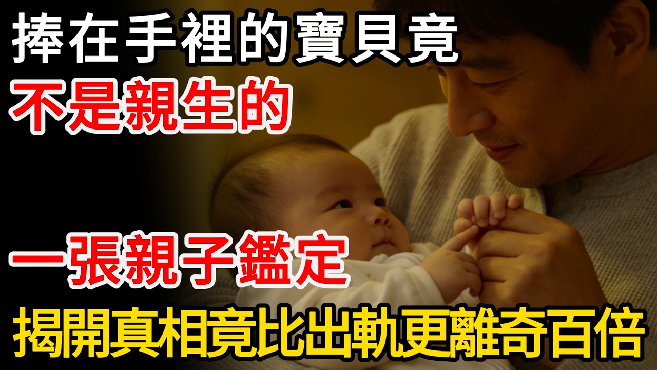 捧在手裡的寶貝竟不是親生的，一張親子鑑定，揭開真相竟比出軌更離奇百倍