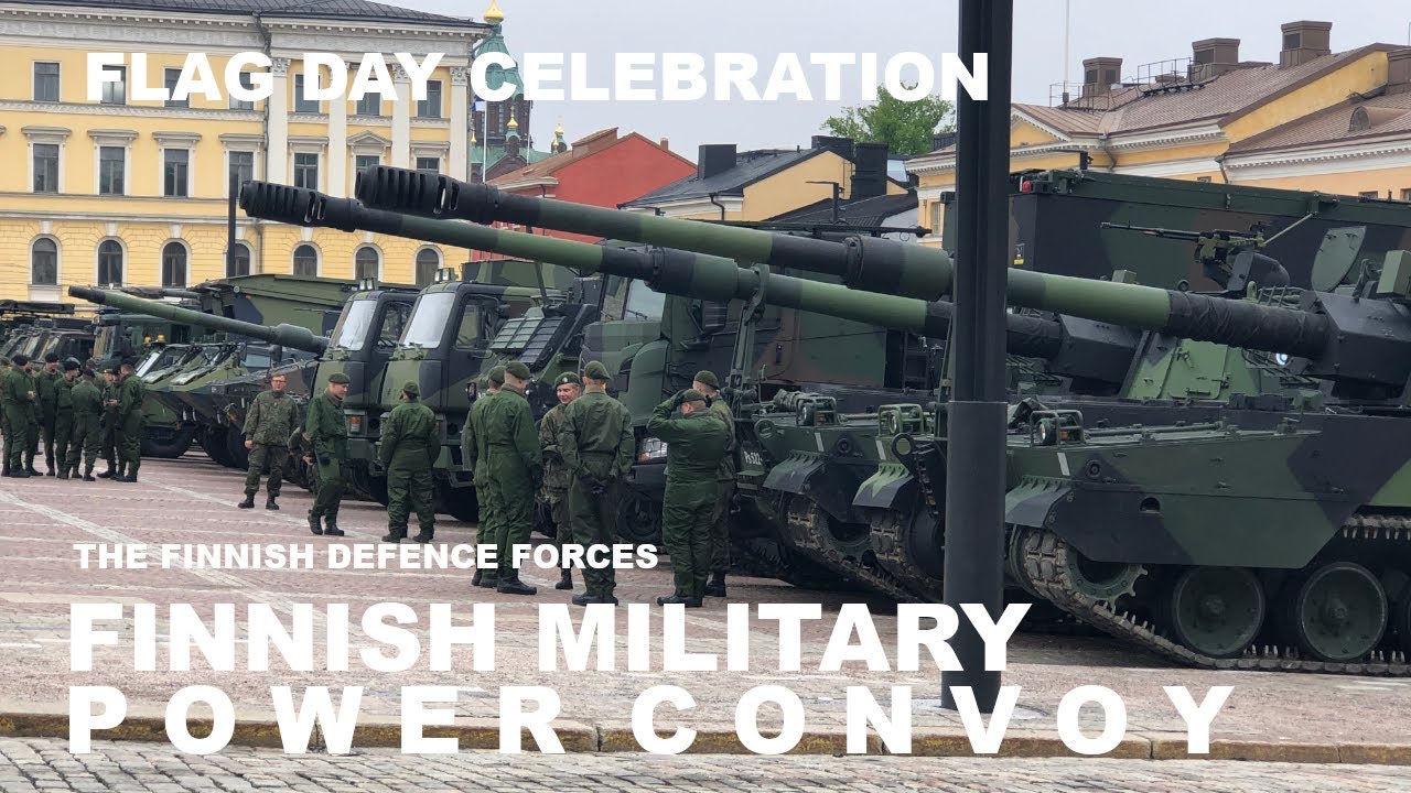 Finnish Military Power Convoy Helsinki 2022 - Puolustusvoimien kalusto paraati. Puolustusvoimat
