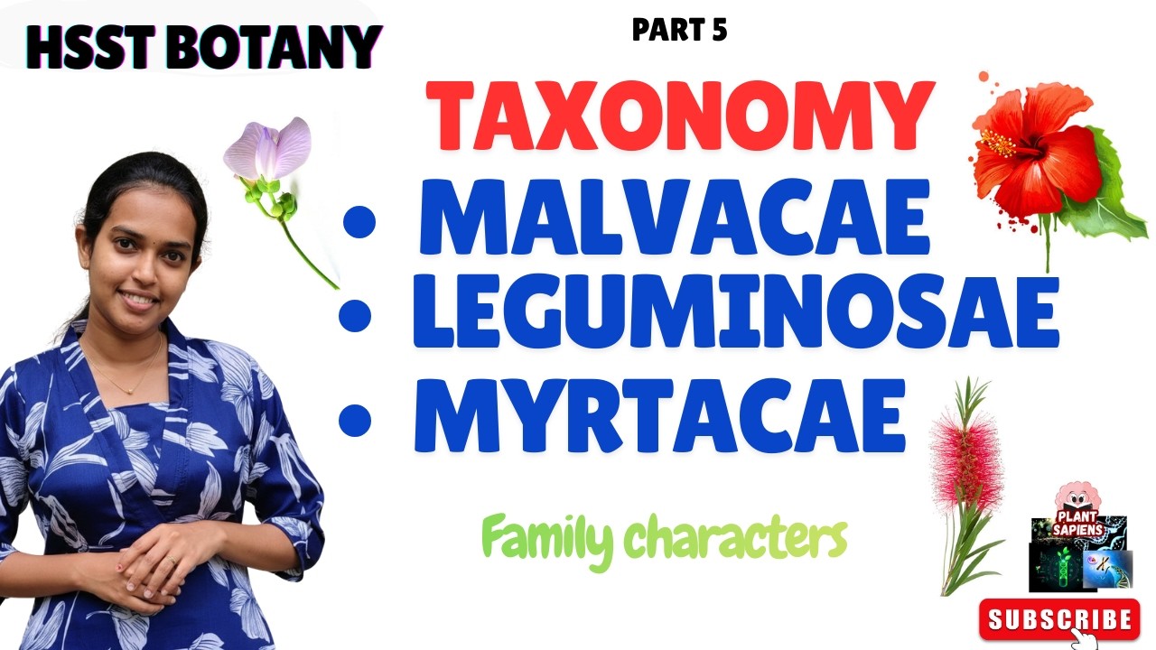 HSST Botany – Quick Capsule Notes | Malvaceae, Myrtaceae & Leguminosae