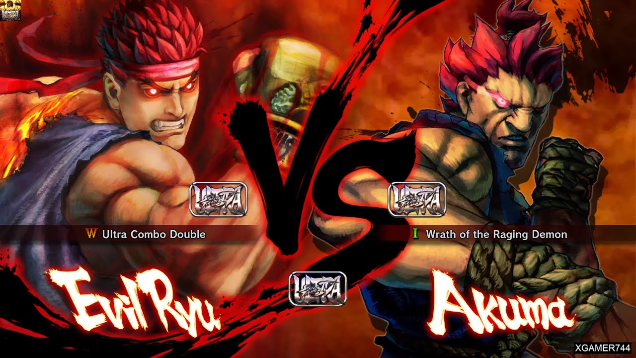 Ultra Street Fighter IV - Evil Ryu Vs. Akuma (HARDEST)