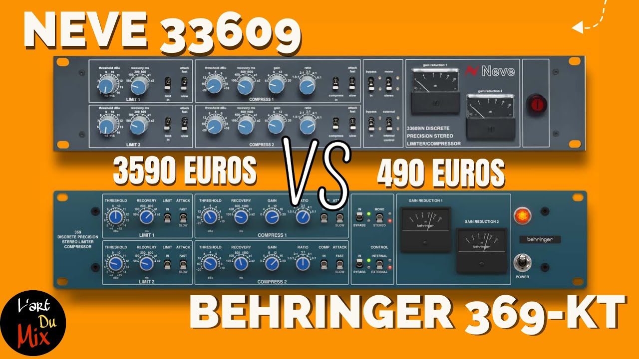 BEHRINGER 369-KT VS NEVE 33609 ( Quel est le Meilleur !!? ) 😱😱