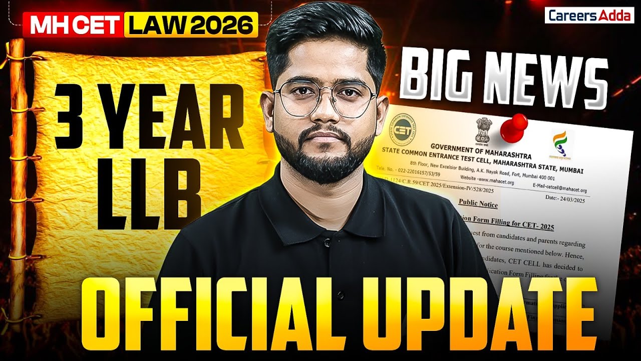 MH CET Law 2026 3 Year LLB | Registration Date Extended? Official Update | Big News 😲