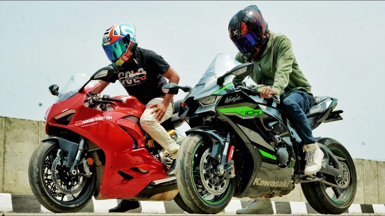 Kawasaki Zx-10R Vs Ducati Panigale V2 | हल्के में ले रहा था बजा डाला😂