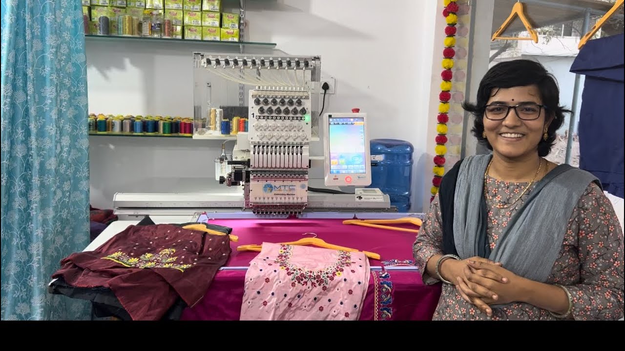 MTC Embroidery Machine Feedback | Success Story | #computerembroidery #trending #mtc #viralvideo