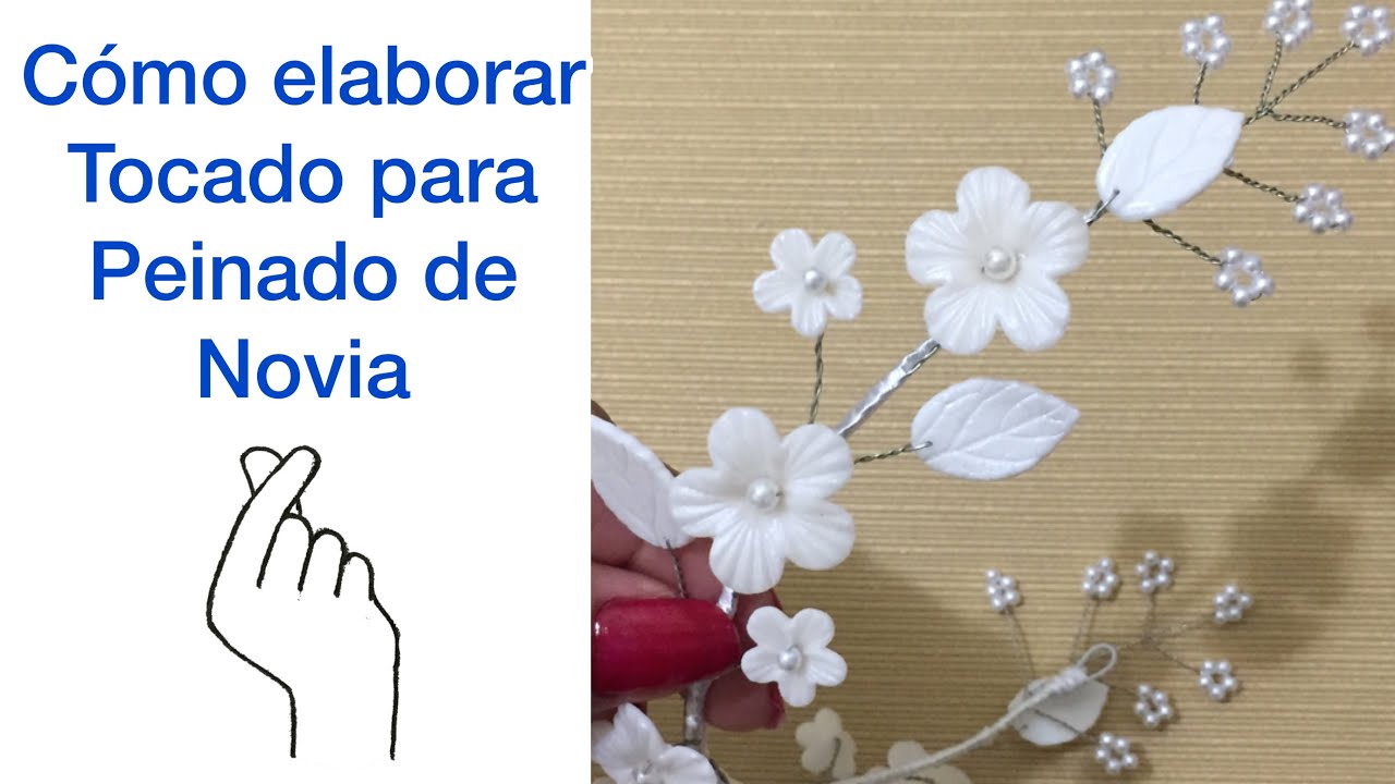 CÓMO HACER TIARAS / TOCADOS PARA PEINADOS DE NOVIA O PRIMERA COMUNIÓN