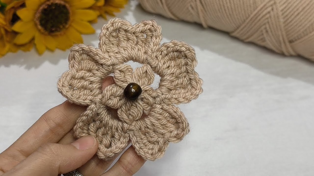 Very easy ❗ Crochet motif making tutorial ❣️ #crochet #knitting #knittingpattern 