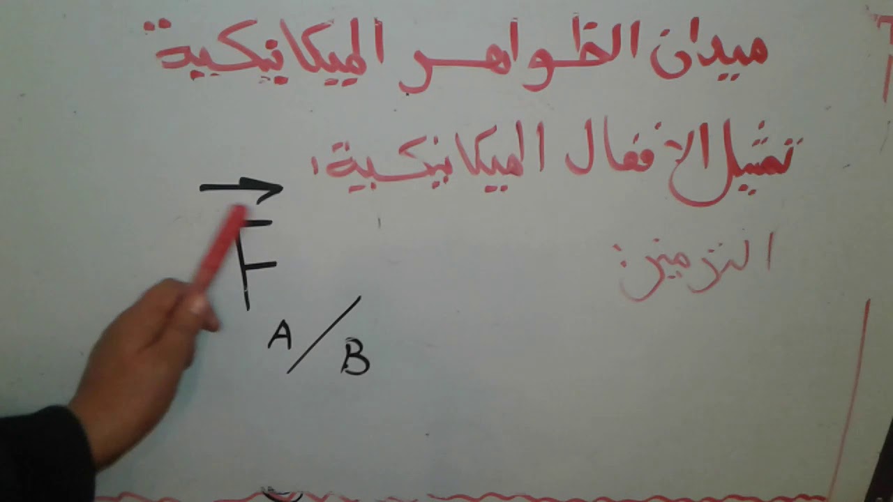 س 4 متوسط ميدان الظواهر الميكانيكية (الأفعال الميكانيكية )