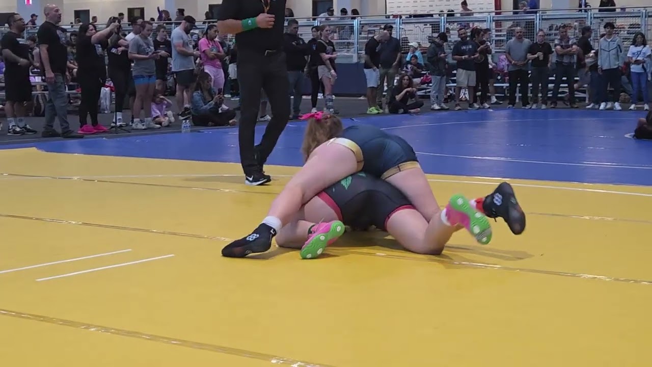 Audrey's 2nd match at Texas USA Wrestling Folkstyle State, G4 185lb division in Bryan, TX 2.28.26
