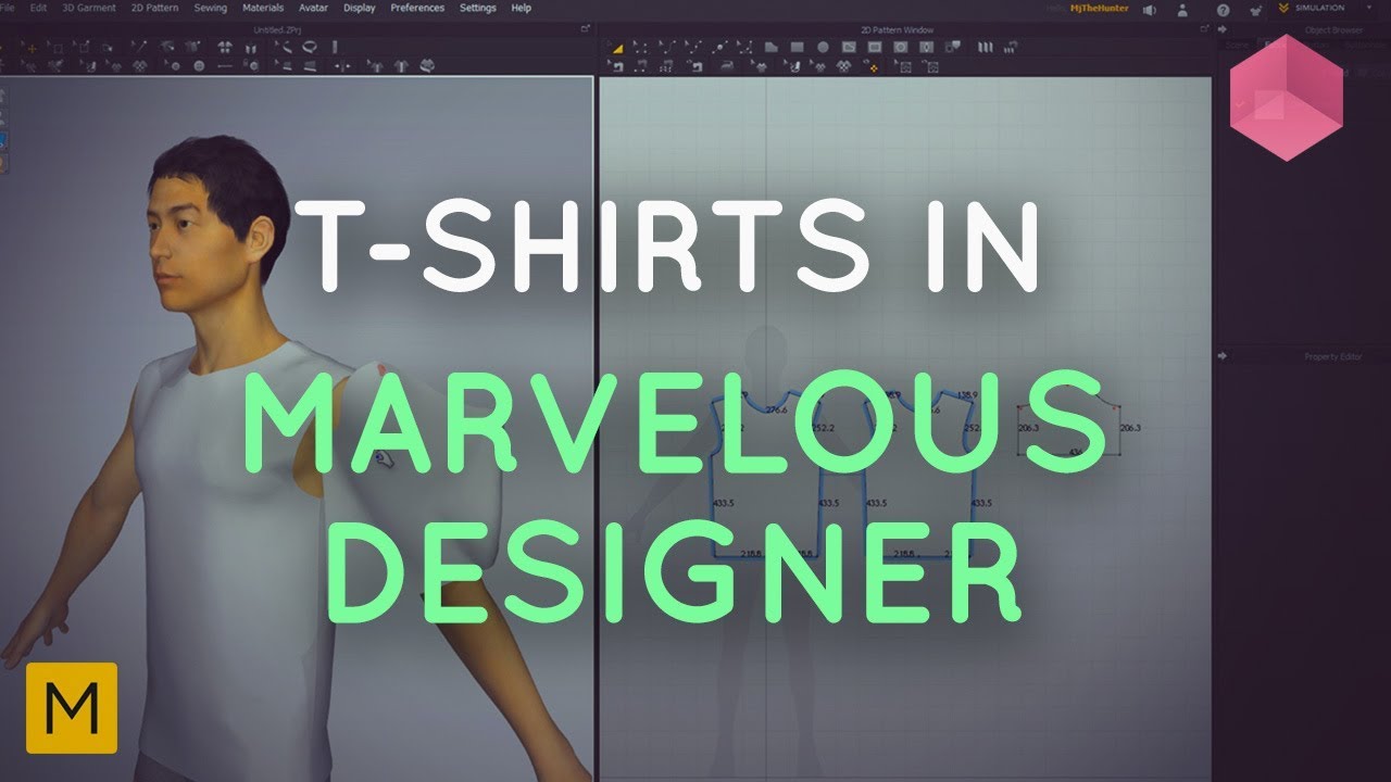 Making a T-Shirt in Marvelous Designer