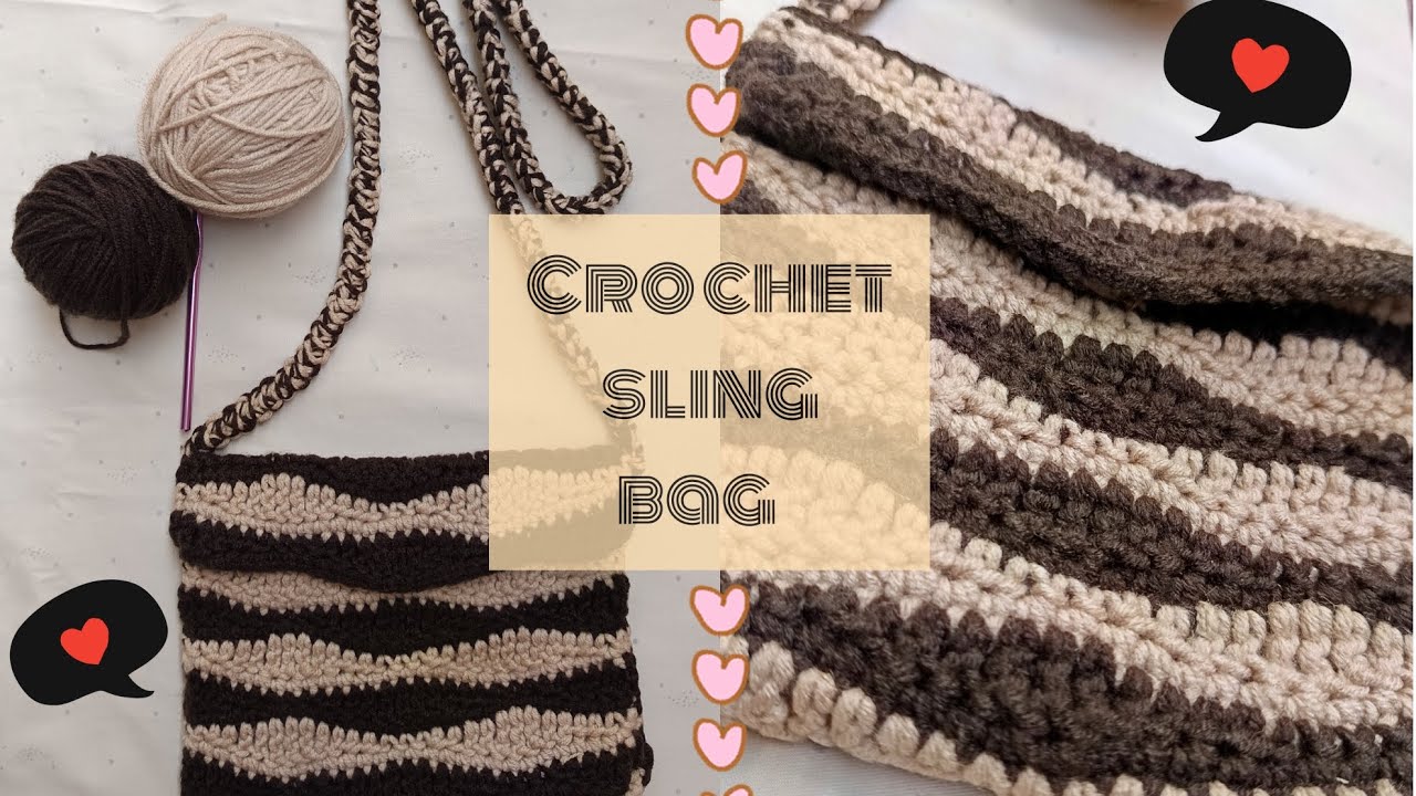Step by step Easy Crochet Sling bag you'll love 