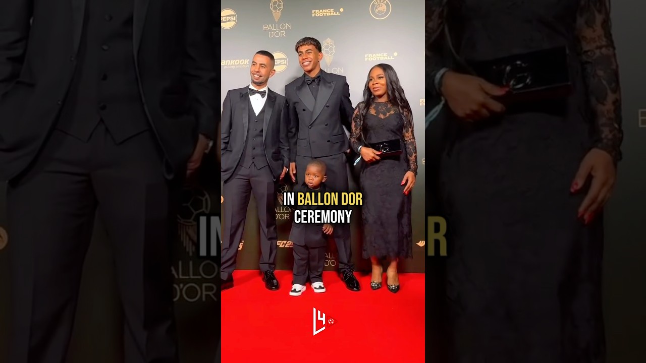 Lamine Yamal with his family in Ballon dor ceremony 😍 #lamineyamal #ballondor #football