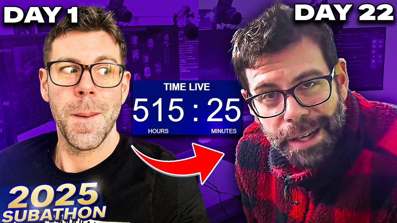 Streaming 24/7 For 3 Weeks Straight, Here Is What Happened | Nick28T 2025 Subathon Movie