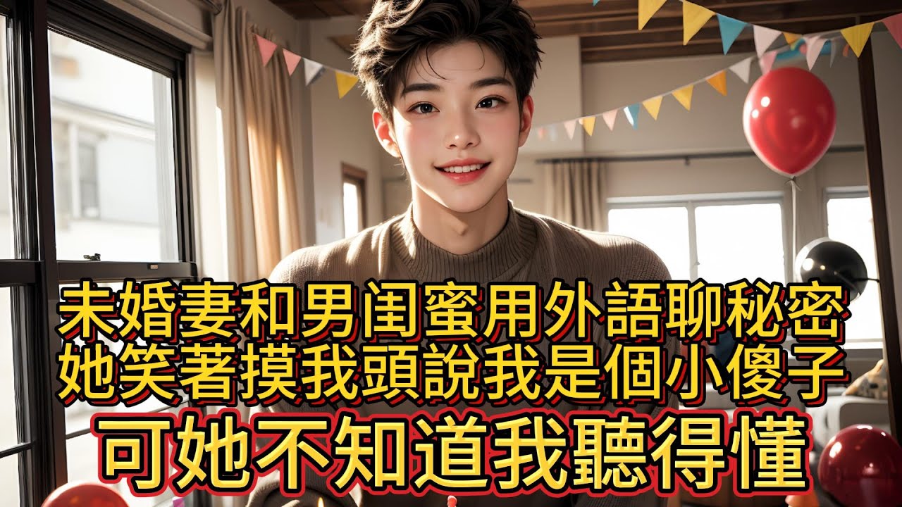 未婚妻和男闺蜜用外語聊秘密，她笑著摸我頭說我是個小傻子，可她不知道我聽得懂。