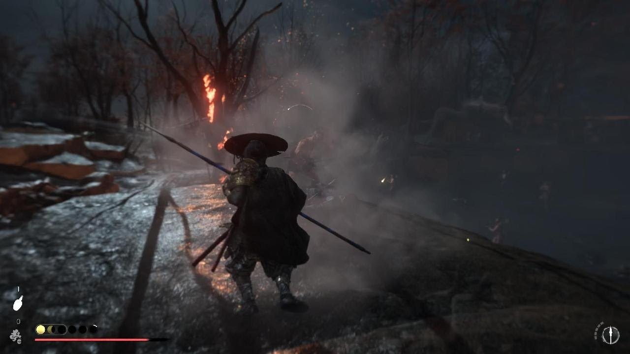 Ghost of Yōtei. The Oni attacks