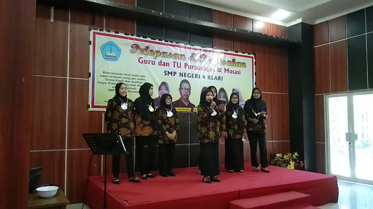 Musikalisasi Puisi, Persembahan untuk Purnabakti Guru