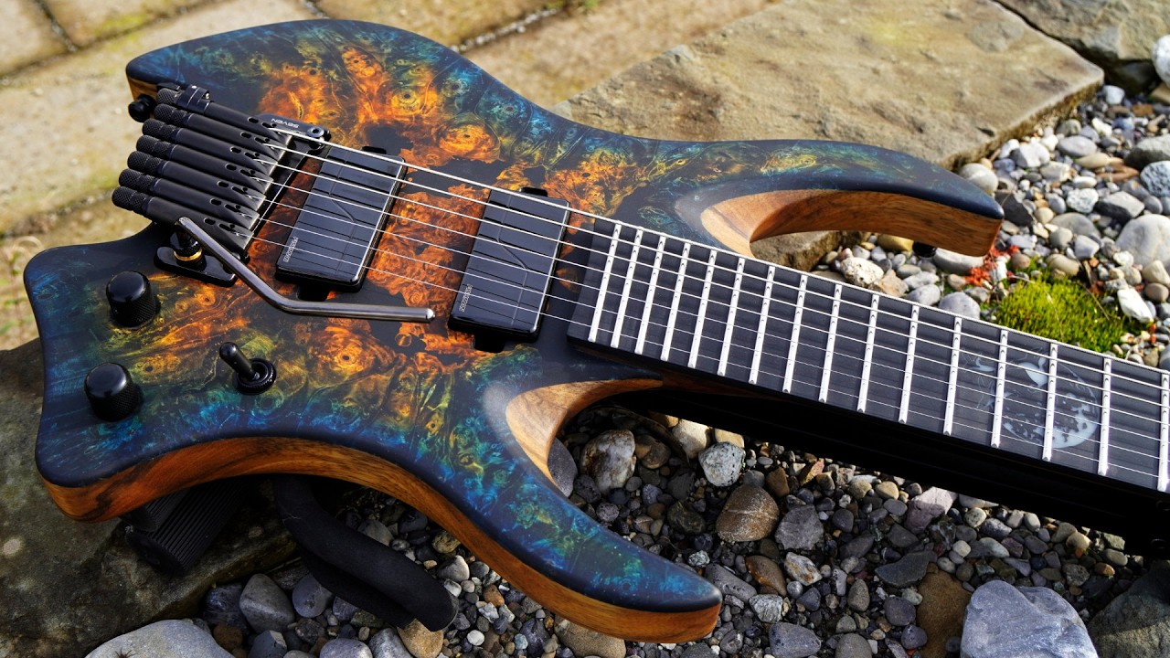 Building a 7-String Headless Guitar - Blue Reign by Dark Art Guitars