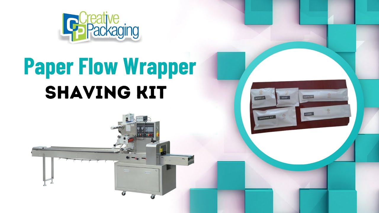 Shaving kit packing | Paper flow wrapper Machine