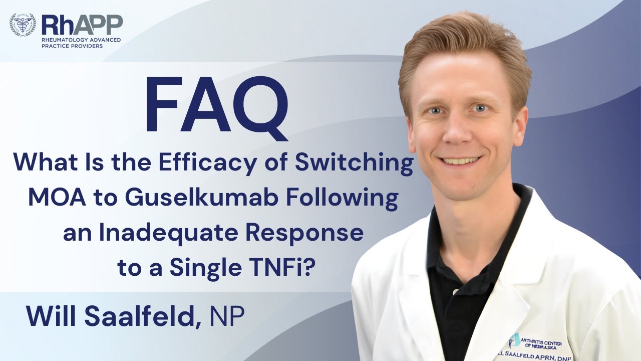 FAQ: What Is the Efficacy of Switching MOA to Guselkumab After Inadequate Response to a single TNFi?