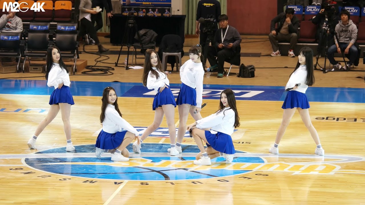 [직캠] 150218 프로농구 축하공연 - 여자친구 ( 하얀 마음 ) 4K