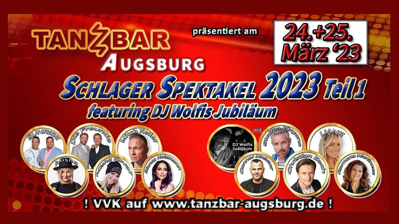 Liveauftritt von Christian Zach beim Schlager Spektakel 2023 in der Tanzbar Augsburg.