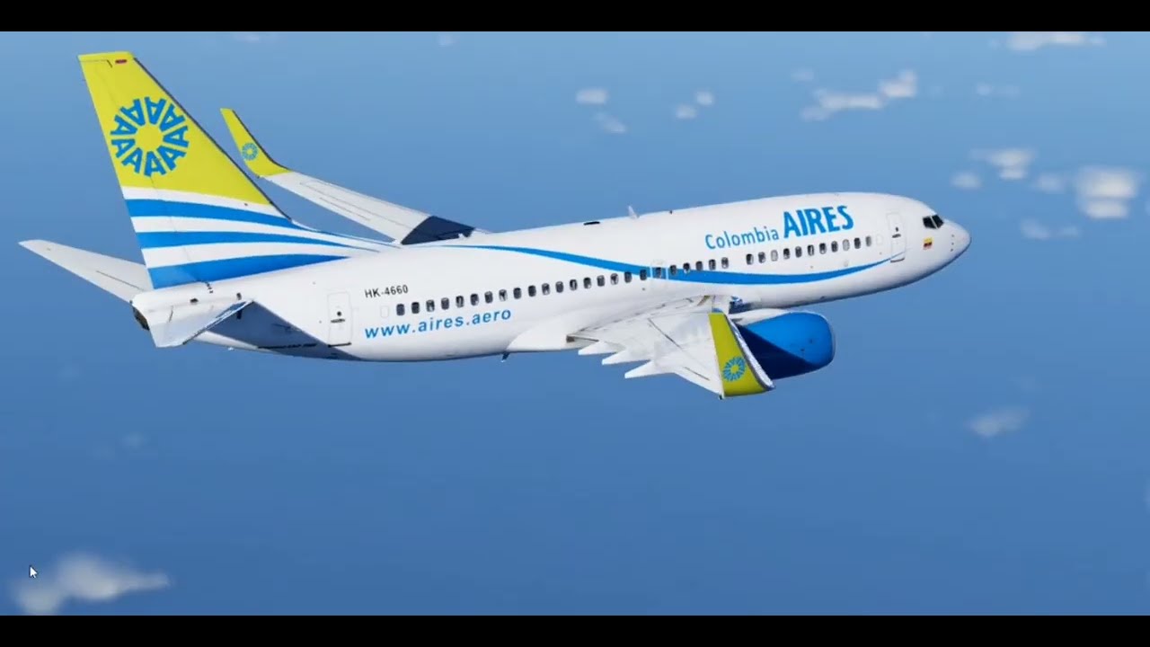 X Plane 12 AIRES 737-700 flight.
