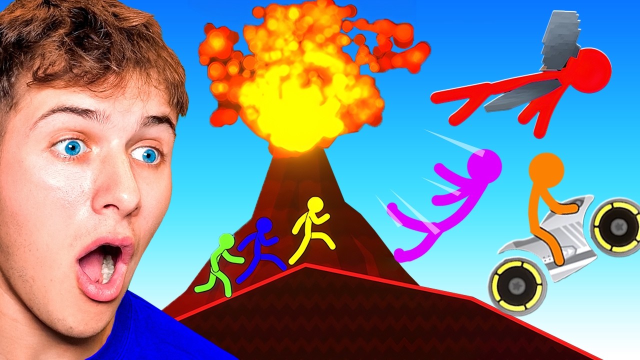 BeckBros React To Elimination Stickman Race!