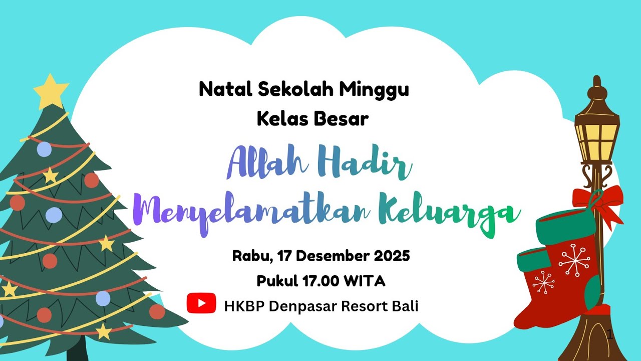 Natal Sekolah Minggu Kelas Besar, HKBP Denpasar 2025