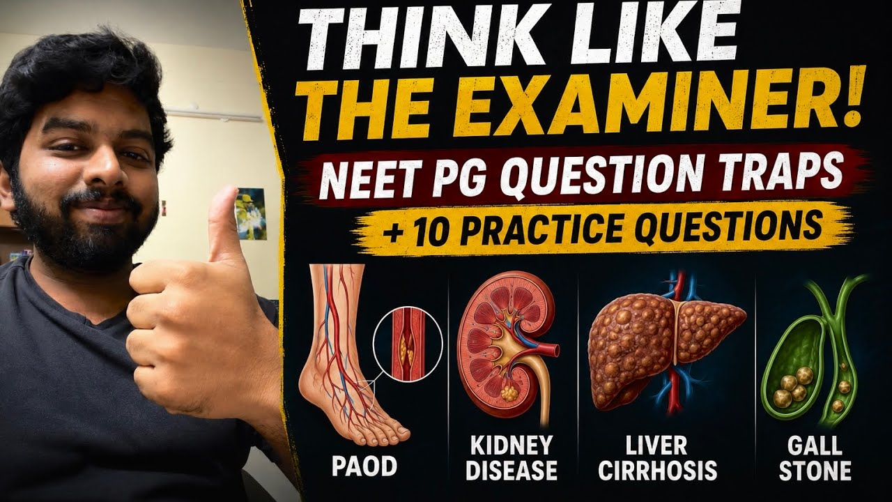 Think Like the Examiner! | NEET PG Question Traps + 10 Practice Questions