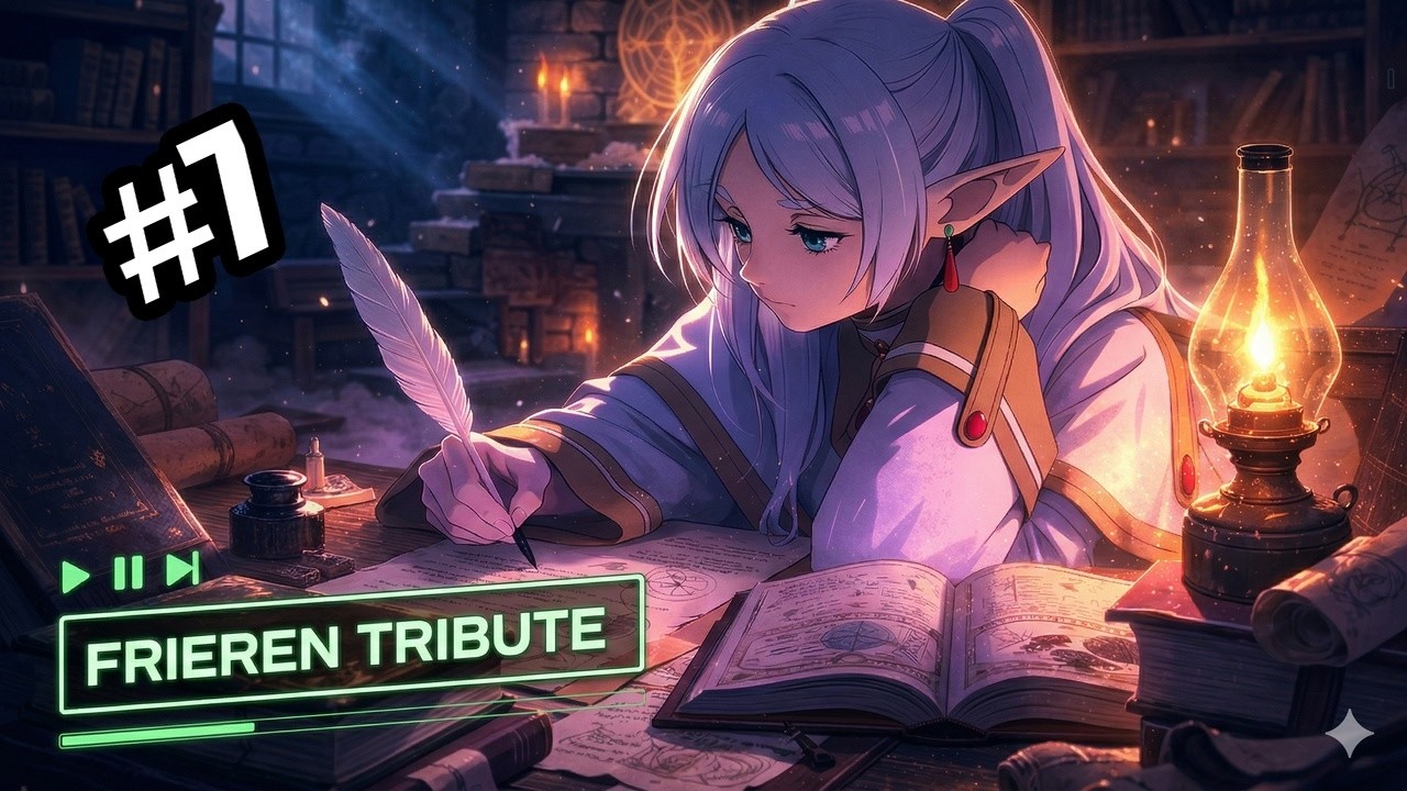 🌙 Frieren: Beyond Journey's End Tribute B -  Sleep & Relax (Cinematic) #AstraBit #frieren