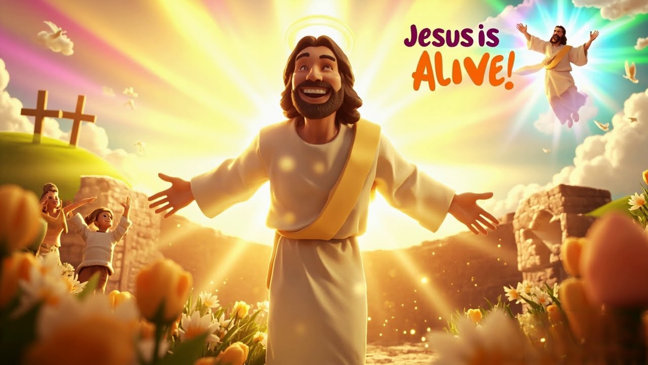 Crucifixion, Resurrection & Ascension of Jesus Christ | AI Animation
