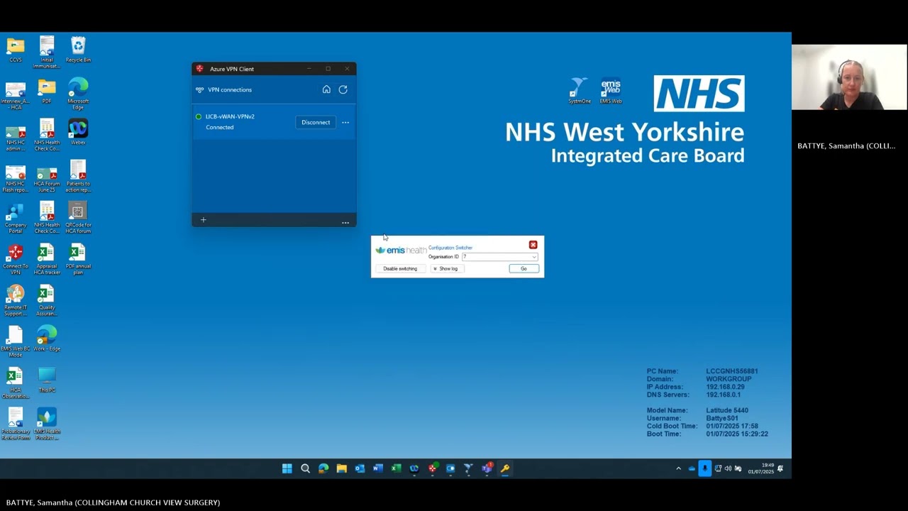 NHS Health Check Community Testing Programme Clinical Template Demonstration
