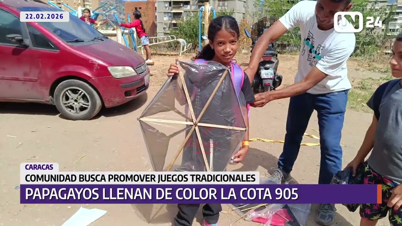 Competencia de papagayos llena de color la Cota 905