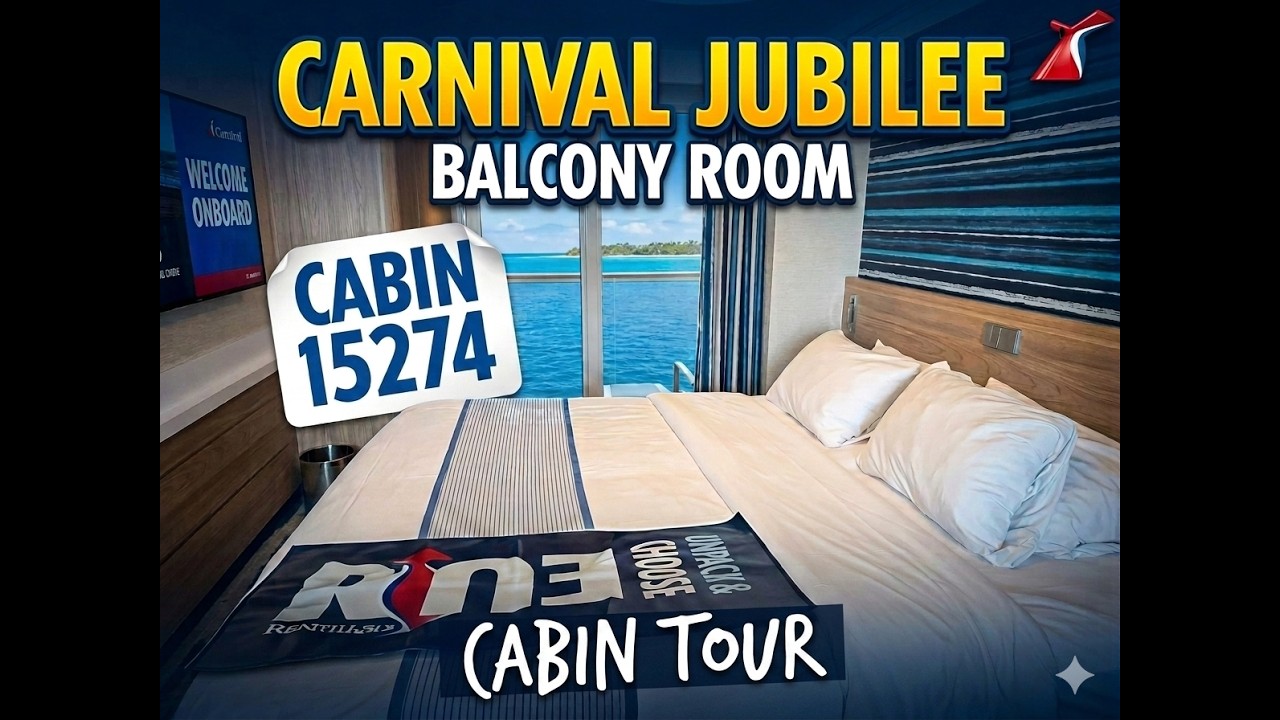 Carnival Jubilee balcony room. 15274