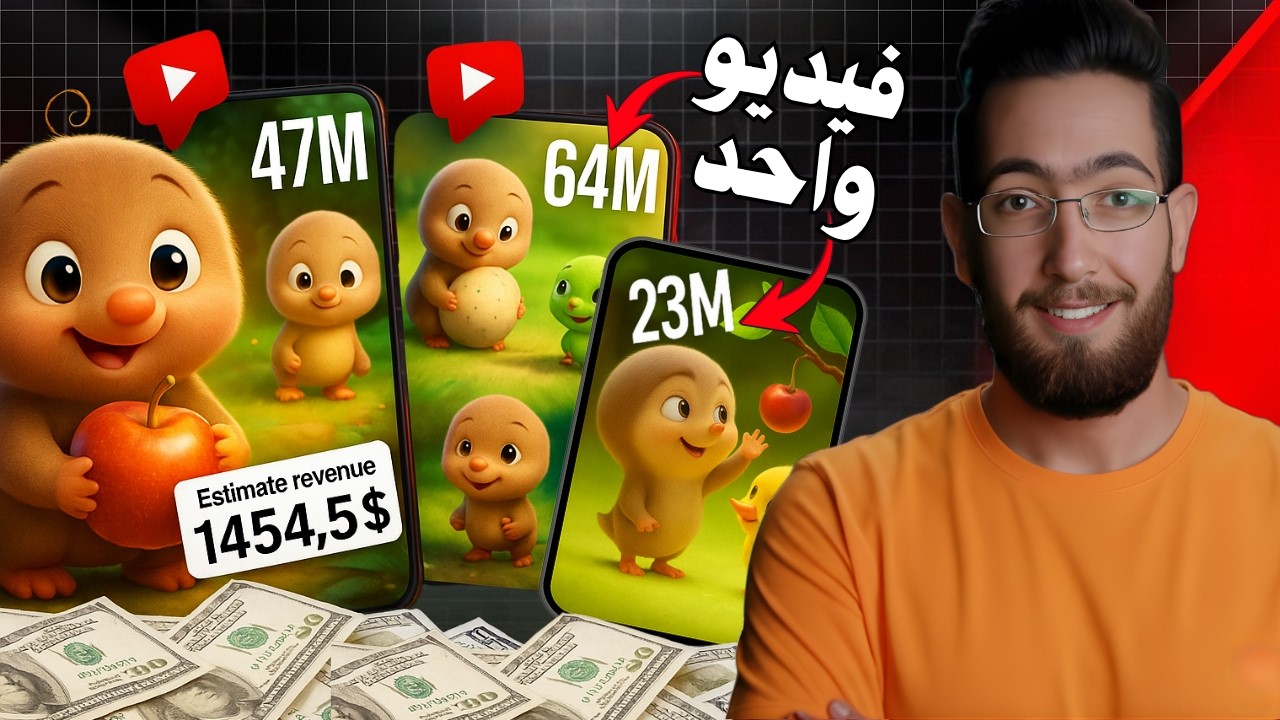 انشاء فيديوهات الذكاء الاصطناعي اربح آلاف الدولارات من أفلام الكرتون