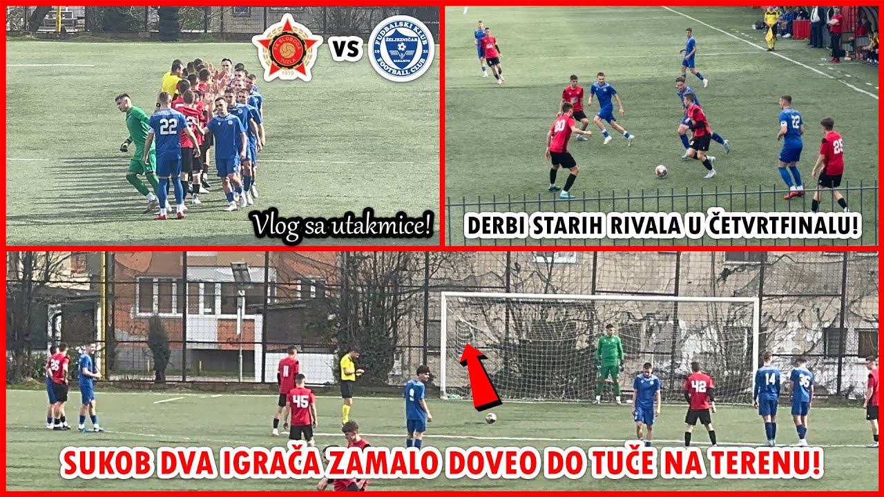 ČETVRTFINALE KUPA BiH ZA JUNIORE OBILJEŽIO MEČ STARIH RIVALA! | Sloboda Tuzla - Željezničar Vlog 🔴⚫