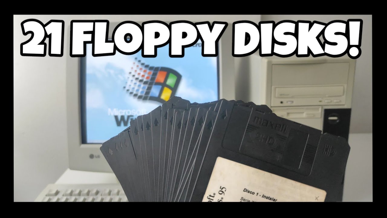Установка Windows 95 с 21 дискеты