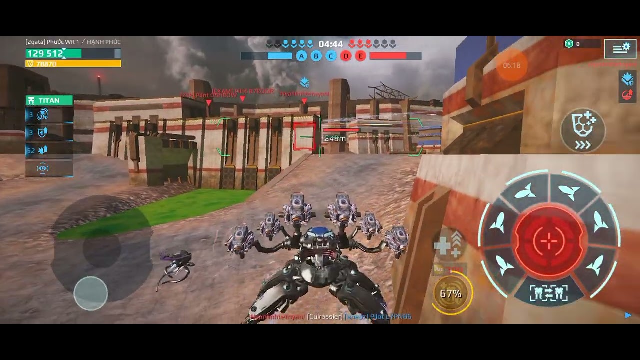 war robots 128 | Mk2 Frozen Dagon Damage cruel 6x  claw buff 350m Gameplay video 