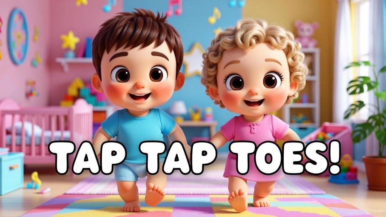 Tap Tap Toes Song 👣 Fun Action Song for Toddlers
