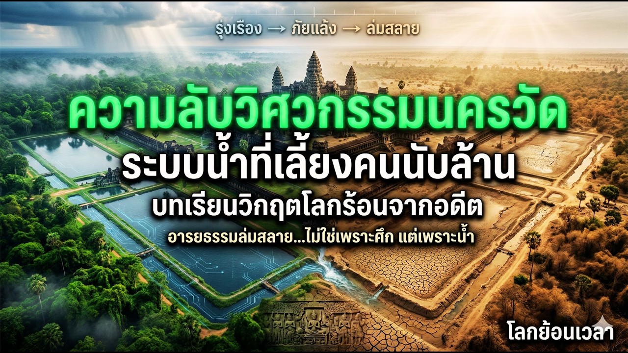 เจาะความลับวิศวกรรมนครวัด : ระบบจัดการน้ำพันปีที่เลี้ยงคนนับล้านและบทเรียนวิกฤตโลกร้อน | โลกย้อนเวลา
