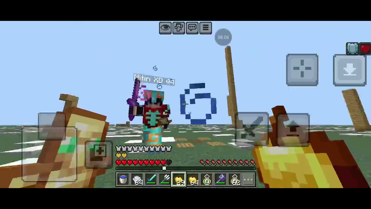 PVP:3 [with my friend] uske pas unfair advantage tha😭#pvp #minecraft #gaming 