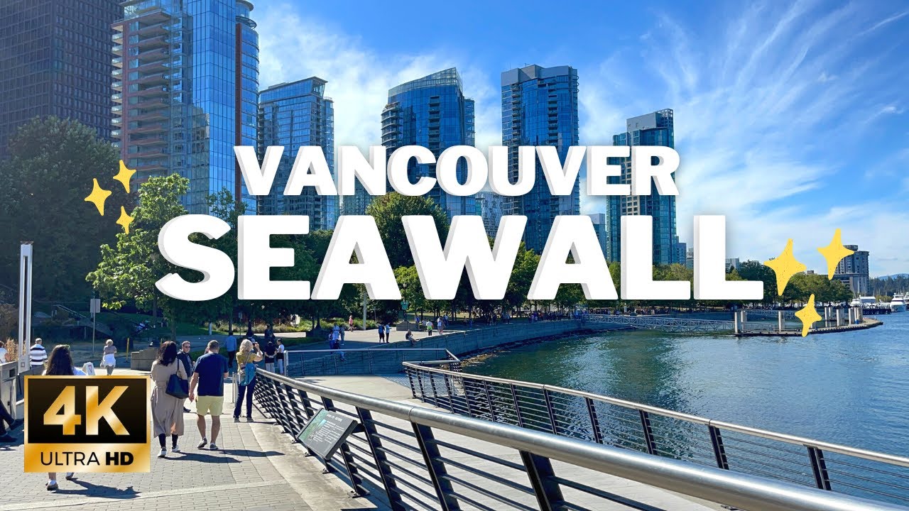 Walk Around STUNNING Vancouver Seawall | Vancouver Canada [4K]