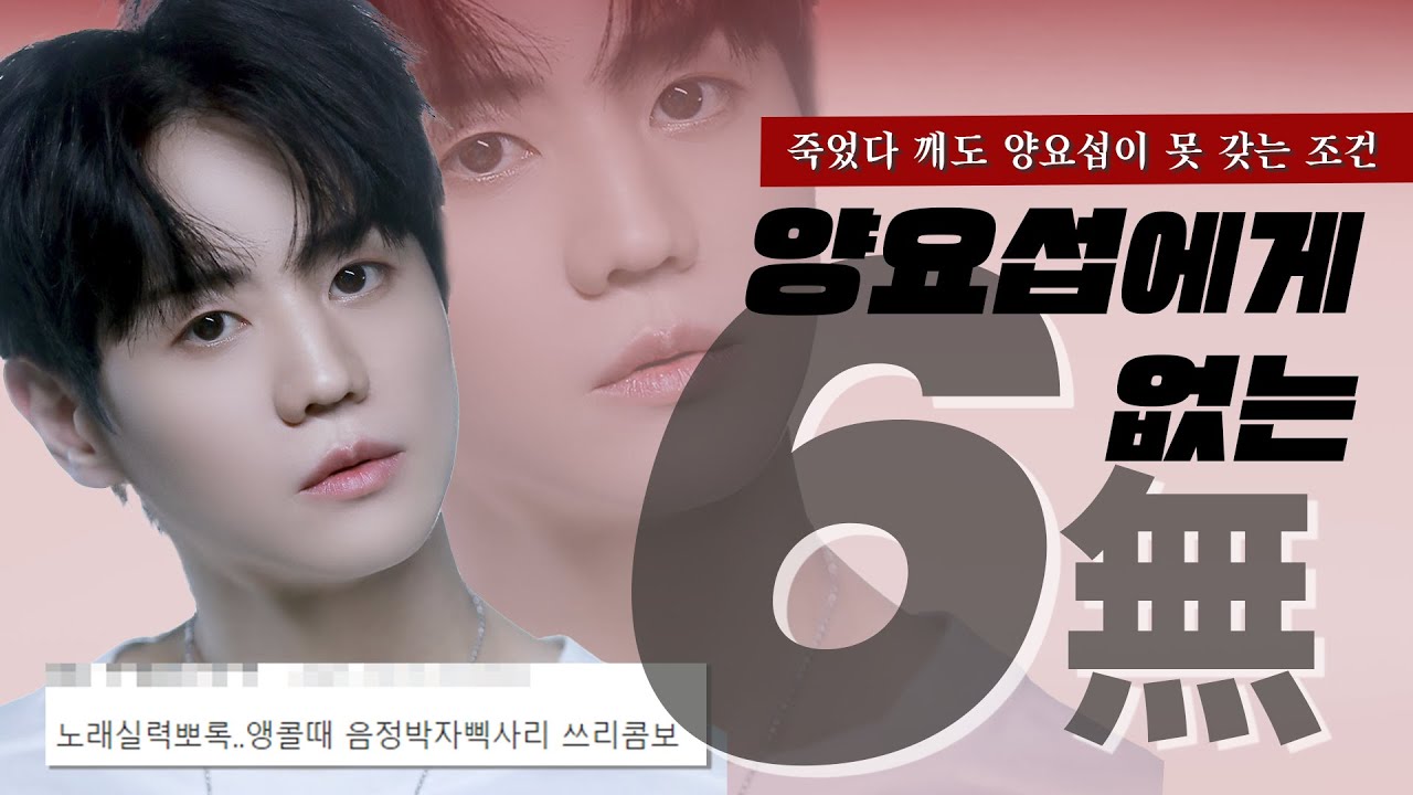 양요섭의 6가지 무능함 (6無)