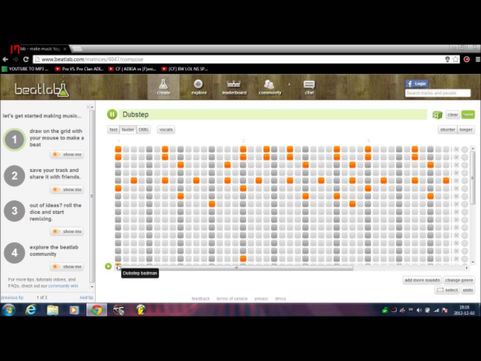 Dubstep BeatLab Google Chrome