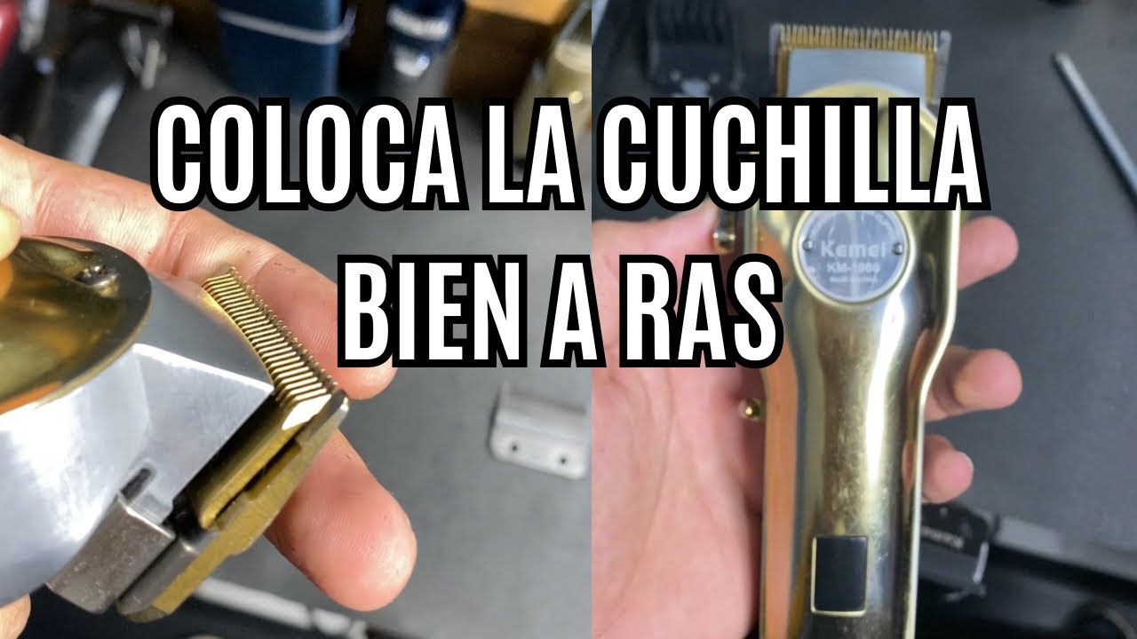 CÓMO COLOCAR LAS CUCHILLAS DE LA KEMEI 1986 AL RAS