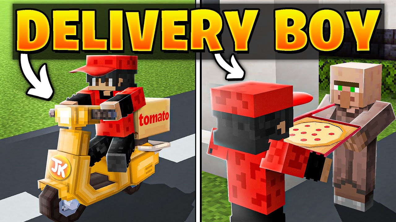 I BECAME A FOOD DELIVERY BOY IN MINECRAFT