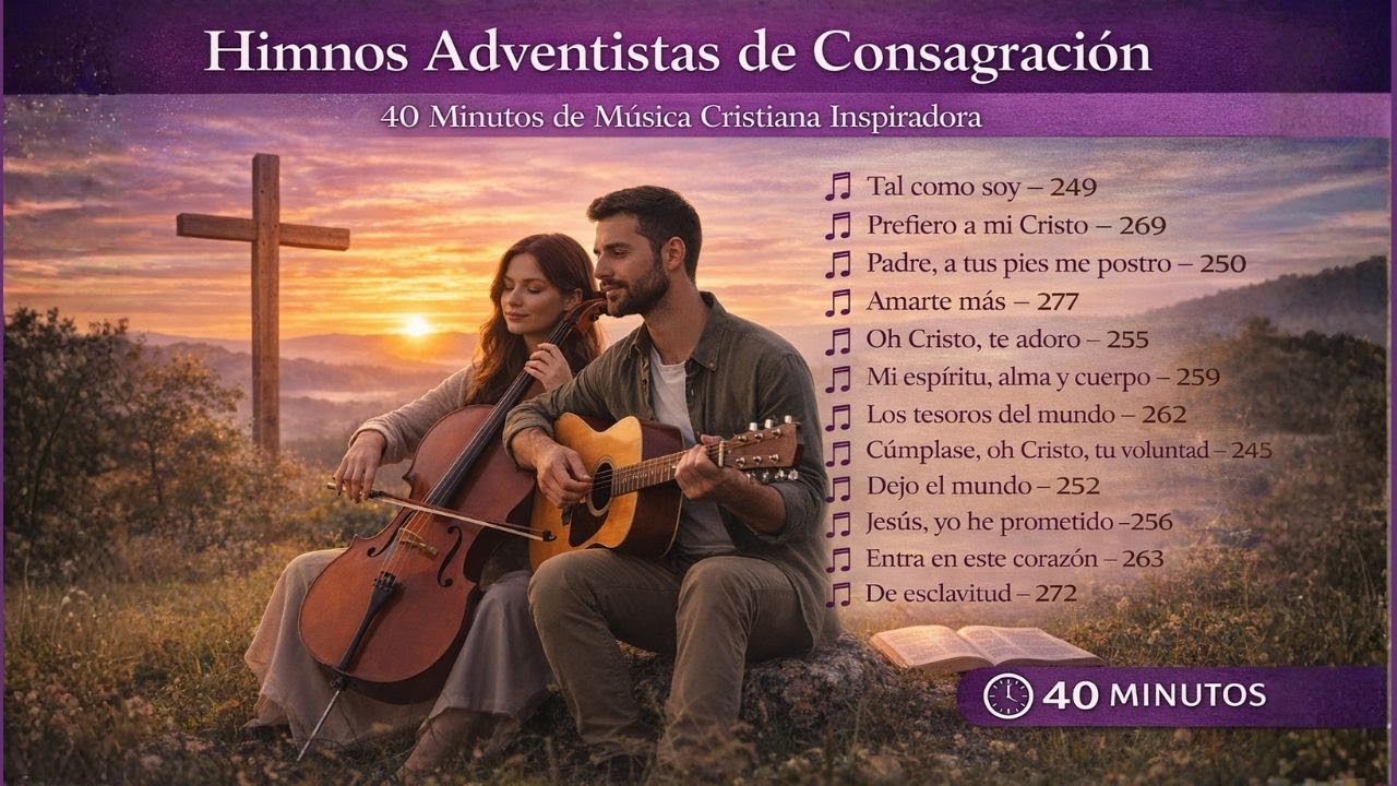 40 Minutos de Himnos Adventistas de Consagración y Entrega | Música Acústica para Oración