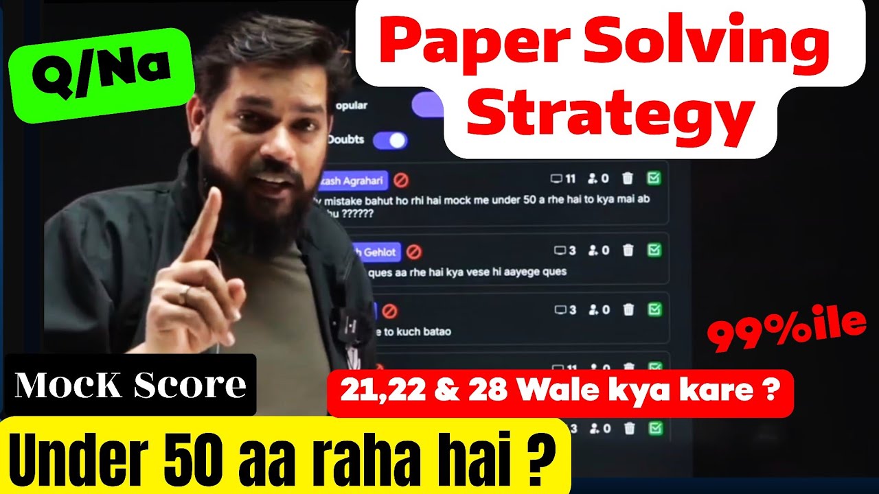 Pankaj Sir JEE 2026 Tough Paper STRATEGY ⚠️ Full Guidance | Paper Attempt #jee2026 #jeemains 
